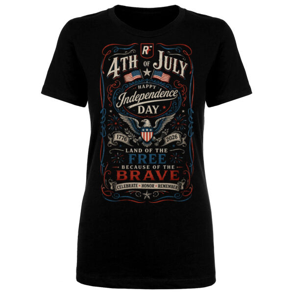 FREEDOM ON THE ROCKS - WOMEN'S FITTED T-SHIRT - $T7GQ8N$ Thumbnail