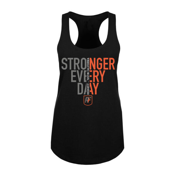 STRONGER EVERY DAY - WOMEN'S FITTED TANK TOP - $RD6A1V$ Thumbnail