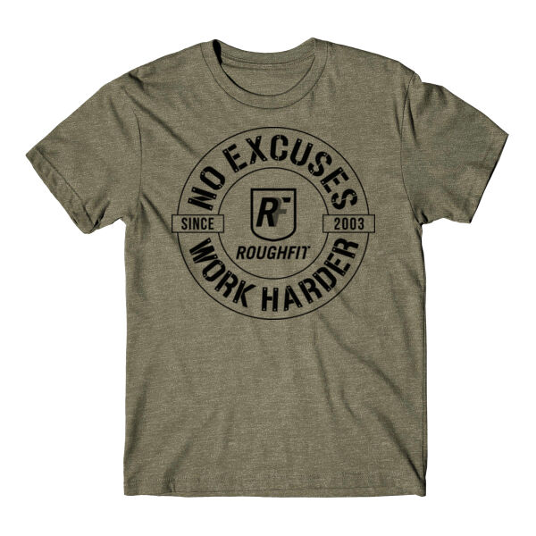 NO EXCUSES WORK HARDER - T-SHIRT - $VU5391$ Thumbnail